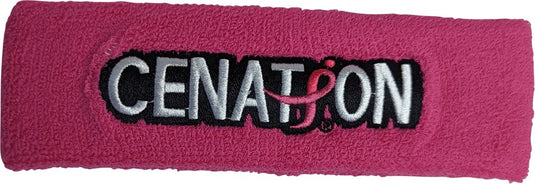 John Cena Pink Rise Above Cancer Headband Wristbands Set by WWE | Extreme Wrestling Shirts
