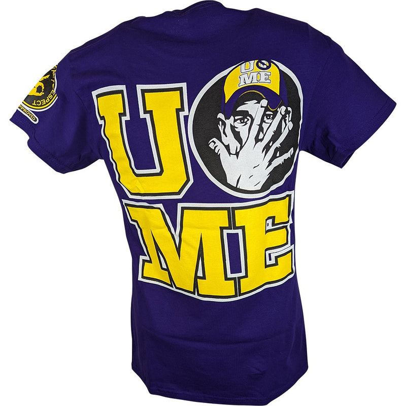 Load image into Gallery viewer, John Cena Purple Never Give Up Mens Cotton T-shirt Sports Mem, Cards &amp; Fan Shop &gt; Fan Apparel &amp; Souvenirs &gt; Wrestling by EWS | Extreme Wrestling Shirts
