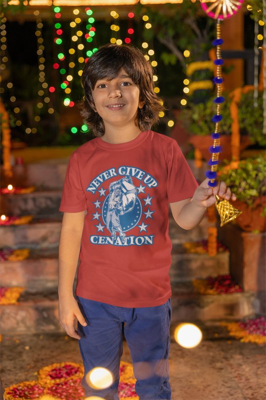 John Cena Red Persevere Kids T-shirt Boys by EWS | Extreme Wrestling Shirts