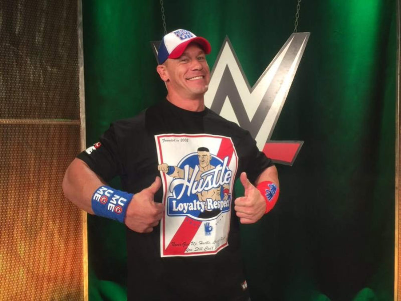 Load image into Gallery viewer, JOHN CENA Red White Blue Never Give Up Baseball Cap Hat Sports Mem, Cards &amp; Fan Shop &gt; Fan Apparel &amp; Souvenirs &gt; Wrestling by WWE | Extreme Wrestling Shirts
