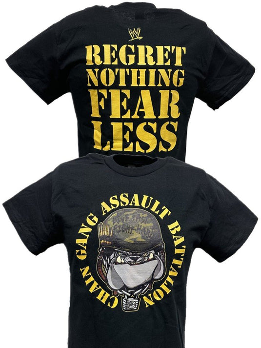 John Cena Regret Nothing Fear Less Chaingang Black T-shirt by EWS | Extreme Wrestling Shirts