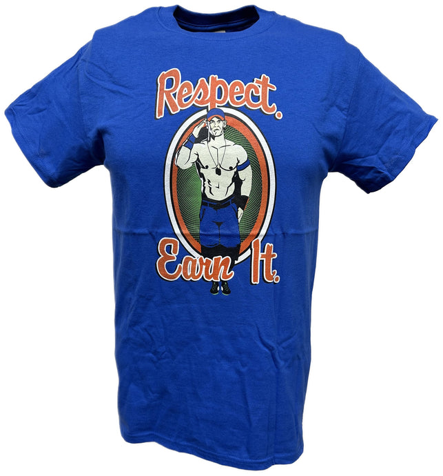 John Cena Respect Earn It Boys Kids Blue T-shirt Sports Mem, Cards & Fan Shop > Fan Apparel & Souvenirs > Wrestling by EWS | Extreme Wrestling Shirts