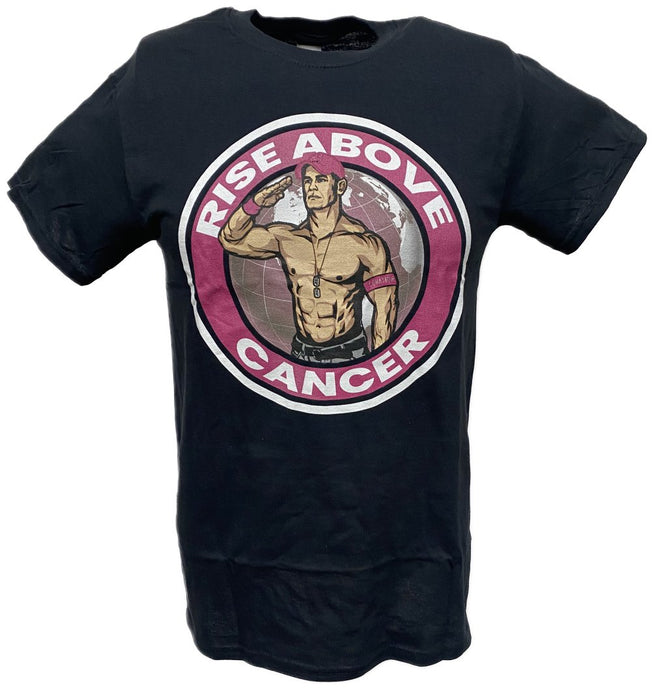 John Cena Rise Above Cancer Kids Black T-shirt by EWS | Extreme Wrestling Shirts