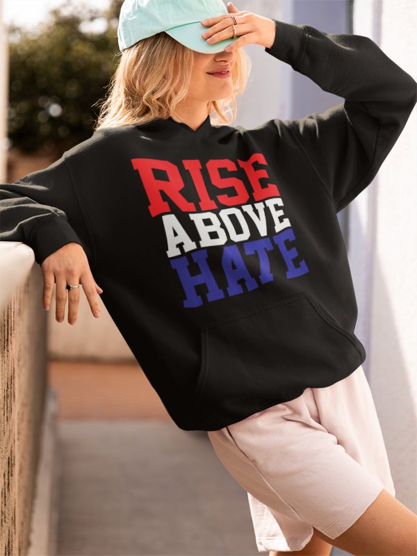 Load image into Gallery viewer, John Cena Rise Above Hate Pullover Hoody Sweatshirt Sports Mem, Cards &amp; Fan Shop &gt; Fan Apparel &amp; Souvenirs &gt; Wrestling by Hybrid Tees | Extreme Wrestling Shirts
