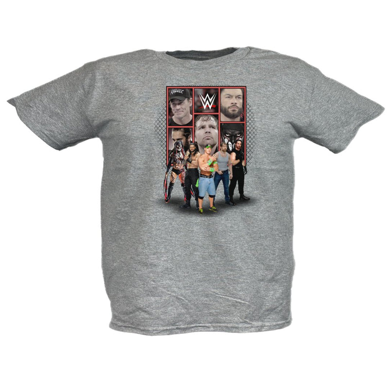 Load image into Gallery viewer, John Cena Roman Reigns Dean Ambrose Standing Boys Juvy T-shirt Sports Mem, Cards &amp; Fan Shop > Fan Apparel &amp; Souvenirs > Wrestling by EWS | Extreme Wrestling Shirts

