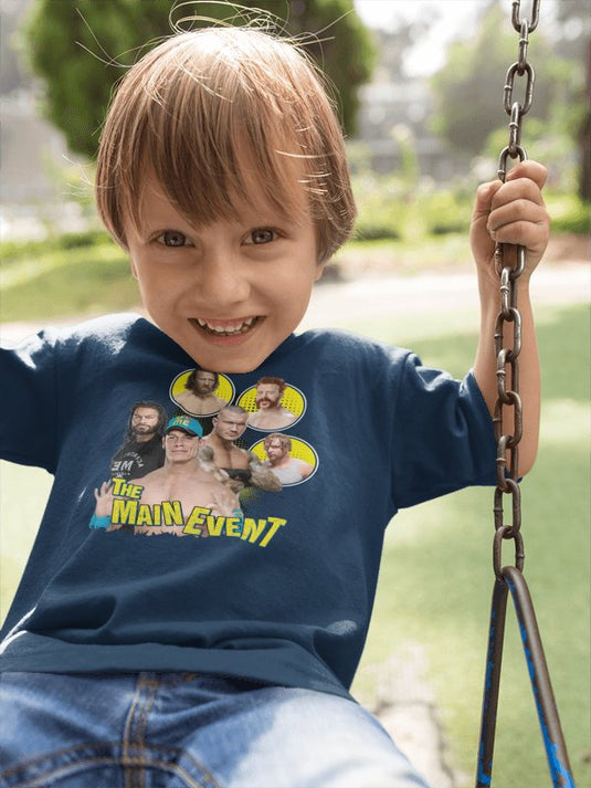 John Cena Roman Reigns Sheamus Blue Kids T-shirt Boys Sports Mem, Cards & Fan Shop > Fan Apparel & Souvenirs > Wrestling by EWS | Extreme Wrestling Shirts