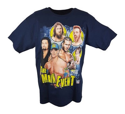 John Cena Roman Reigns Sheamus Blue Kids WWE T-shirt Boys Sports Mem, Cards & Fan Shop > Fan Apparel & Souvenirs > Wrestling by WWE | Extreme Wrestling Shirts