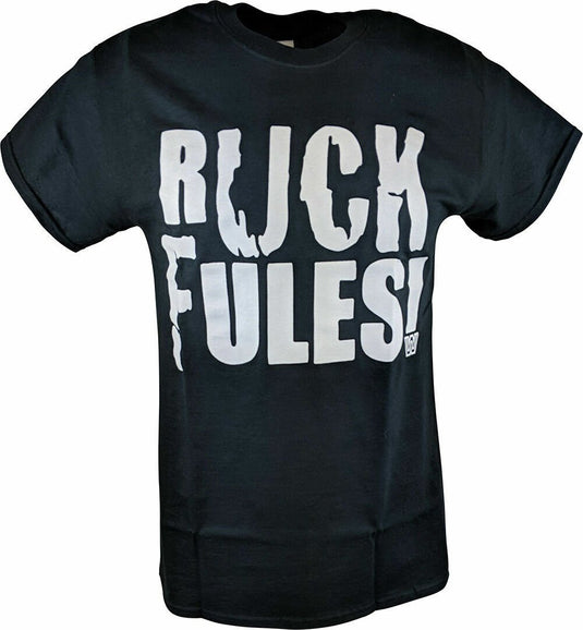 John Cena Ruck Fules WWF Old School Mens Black T-shirt Sports Mem, Cards & Fan Shop > Fan Apparel & Souvenirs > Wrestling by EWS | Extreme Wrestling Shirts