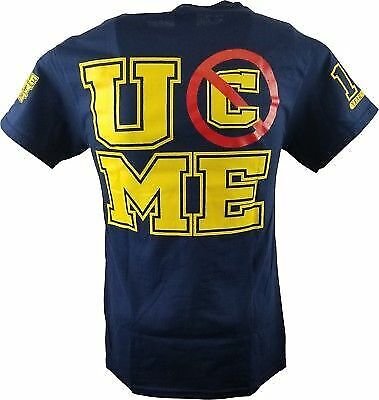 Load image into Gallery viewer, John Cena Ten Years Strong U Can&#39;t See Me Blue T-shirt Sports Mem, Cards &amp; Fan Shop &gt; Fan Apparel &amp; Souvenirs &gt; Wrestling by Hybrid Tees | Extreme Wrestling Shirts
