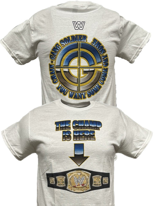 John Cena The Champ Is Here Title Belt Mens White T-shirt Sports Mem, Cards & Fan Shop > Fan Apparel & Souvenirs > Wrestling by Hybrid Tees | Extreme Wrestling Shirts