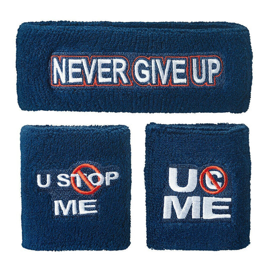 John Cena U Can't Stop Me Never Give Up Baseball Hat Headband Wristband Set Sports Mem, Cards & Fan Shop > Fan Apparel & Souvenirs > Wrestling by John Cena | Extreme Wrestling Shirts