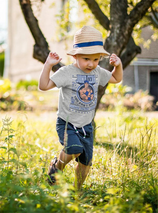 John Cena Ugly Christmas Boys Kids Youth Grey T-shirt by EWS | Extreme Wrestling Shirts