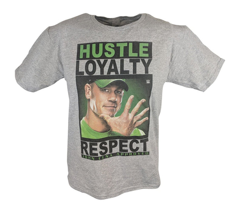 Load image into Gallery viewer, John Cena WWE Hustle Loyalty Respect Boys Kids Grey T-shirt Sports Mem, Cards &amp; Fan Shop &gt; Fan Apparel &amp; Souvenirs &gt; Wrestling by EWS | Extreme Wrestling Shirts
