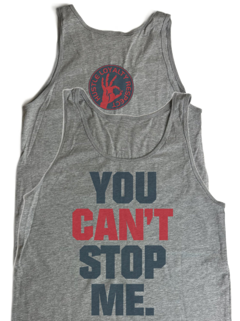 Load image into Gallery viewer, John Cena You Can't Stop Me Gray Tank Top Shirt by EWS | Extreme Wrestling Shirts
