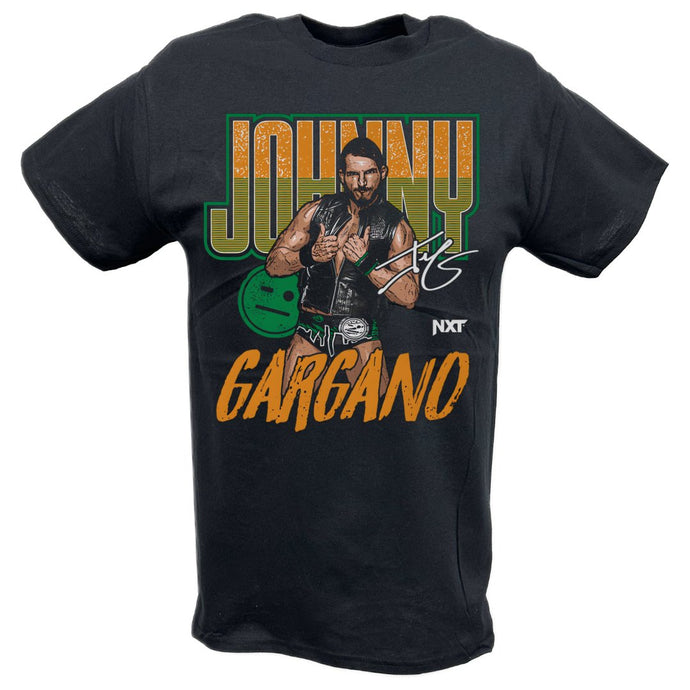 Johnny Gargano NXT Pose Black T-shirt by EWS | Extreme Wrestling Shirts