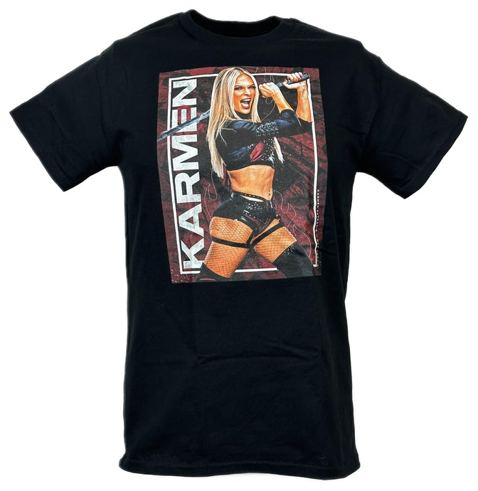 Karmen Petrovic NXT Poster Print Black T-shirt by EWS | Extreme Wrestling Shirts