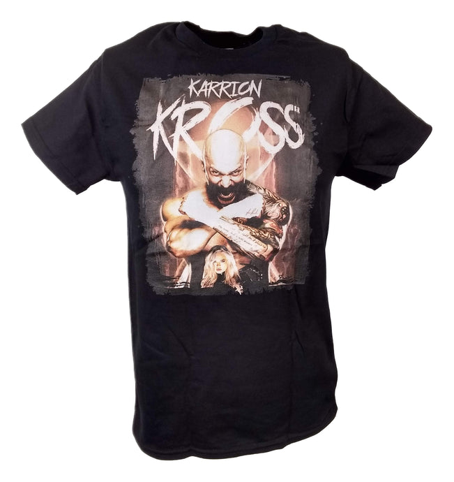 Karrion Kross Fists Mens Black T-shirt by EWS | Extreme Wrestling Shirts