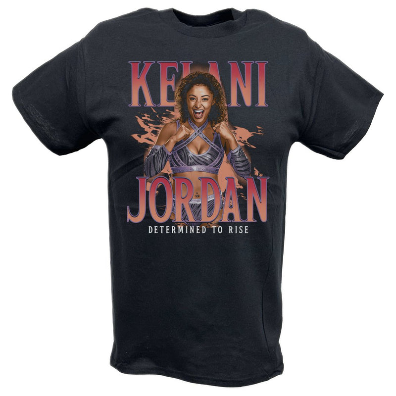 Load image into Gallery viewer, Kelani Jordan Black T-shirt by EWS | Extreme Wrestling Shirts
