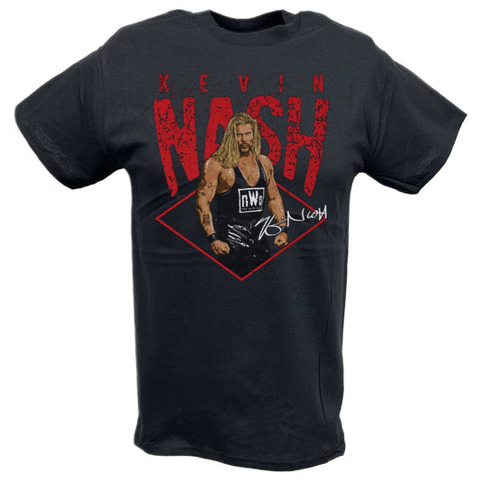 Kevin Nash nWo Pose Black T-shirt by EWS | Extreme Wrestling Shirts