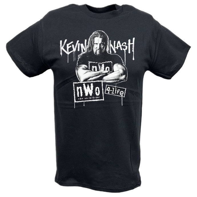 Kevin Nash nWo4Life Black T-shirt by EWS | Extreme Wrestling Shirts