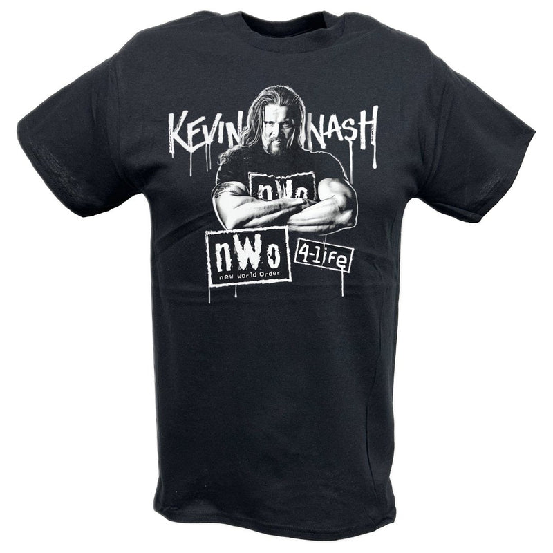 Load image into Gallery viewer, Kevin Nash nWo4Life Black T-shirt by EWS | Extreme Wrestling Shirts
