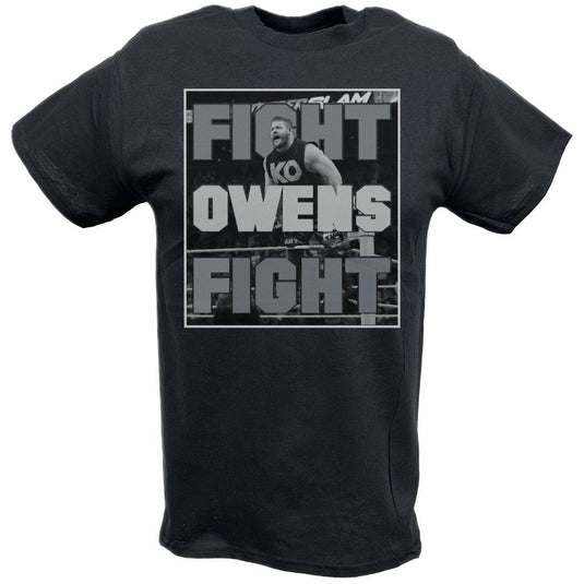 Kevin Owens Fight Owens Fight Mens Black T-shirt Sports Mem, Cards & Fan Shop > Fan Apparel & Souvenirs > Wrestling by WWE | Extreme Wrestling Shirts