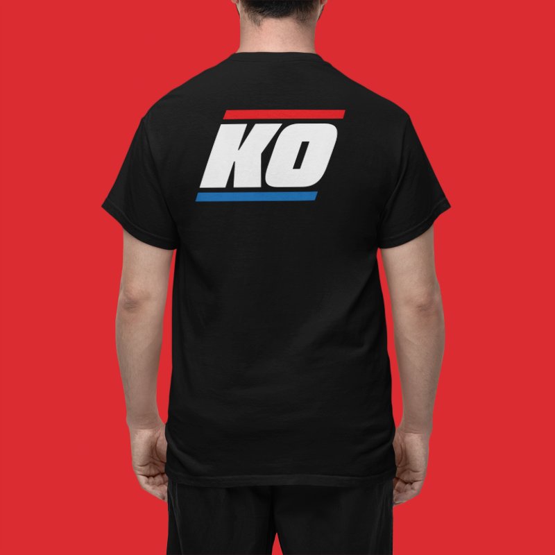 Load image into Gallery viewer, KO Red White Blue Fight Kevin Owens Fight USA Mens T-shirt Sports Mem, Cards &amp; Fan Shop &gt; Fan Apparel &amp; Souvenirs &gt; Wrestling by EWS | Extreme Wrestling Shirts

