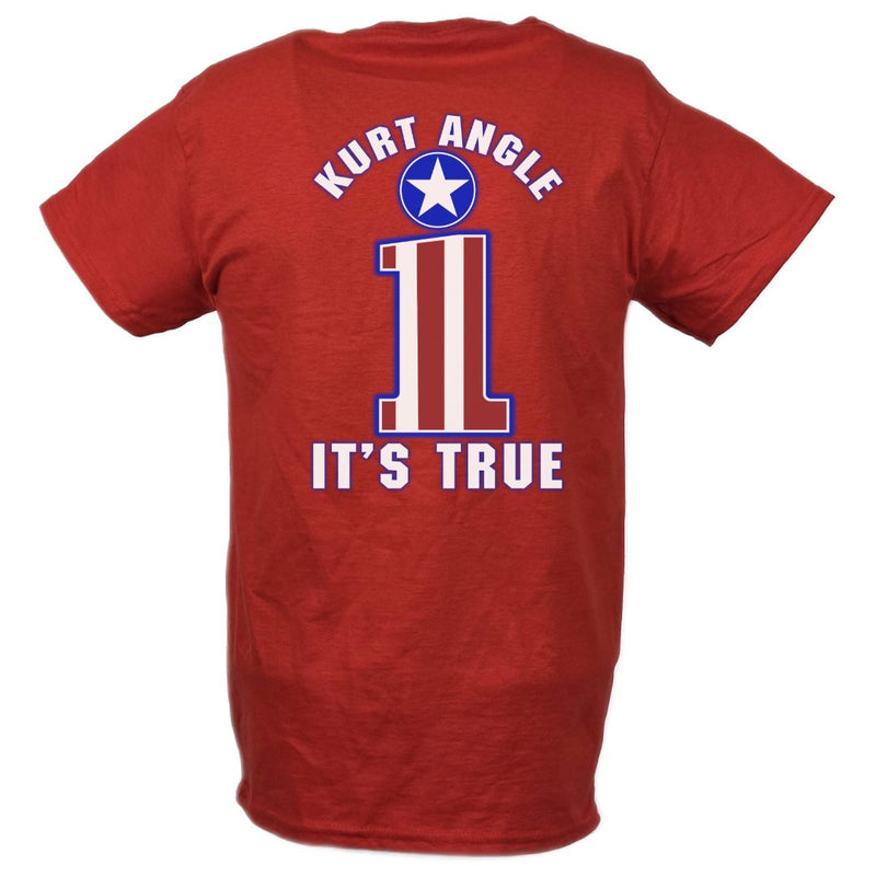 Load image into Gallery viewer, Kurt Angle I&#39;ll Make You Tap Out Red T-shirt by EWS | Extreme Wrestling Shirts
