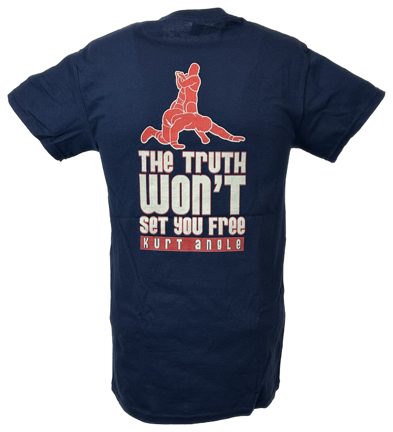 Load image into Gallery viewer, Kurt Angle Submit Truth Won&#39;t Set You Free T-shirt by EWS | Extreme Wrestling Shirts
