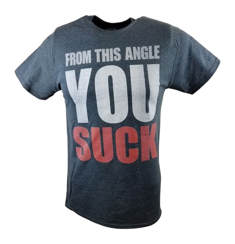 Load image into Gallery viewer, Kurt Angle You Suck WWE Mens Gray T-shirt Sports Mem, Cards &amp; Fan Shop &gt; Fan Apparel &amp; Souvenirs &gt; Wrestling by EWS | Extreme Wrestling Shirts
