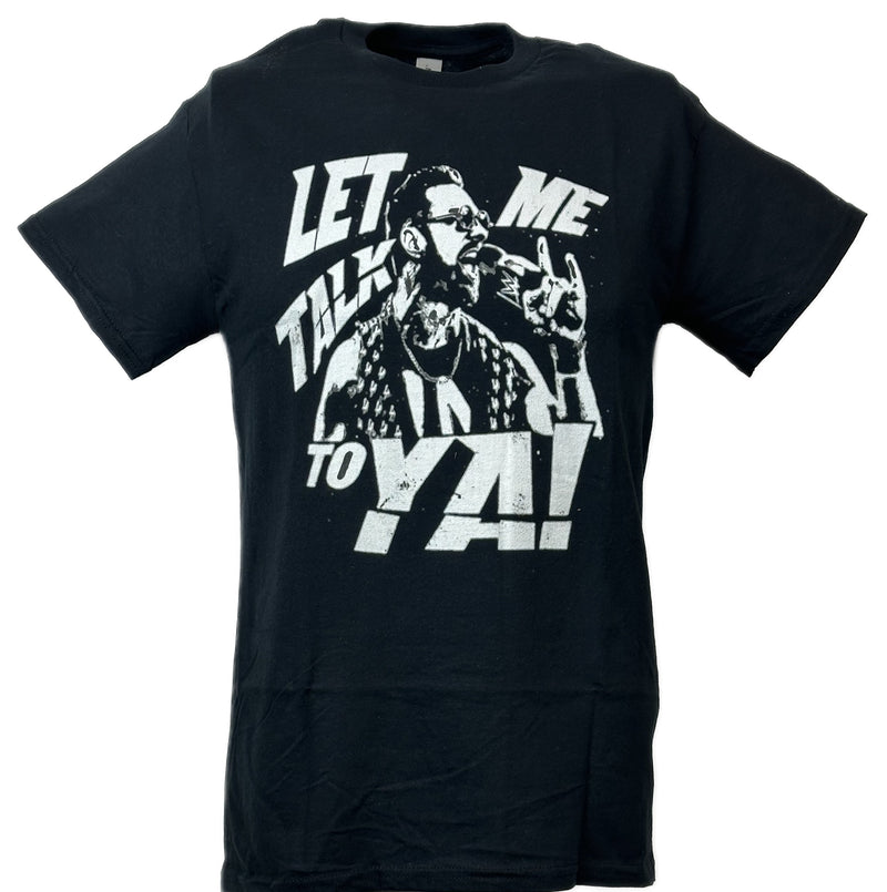 Load image into Gallery viewer, LA Knight Let Me Talk To Ya Black T-shirt by EWS | Extreme Wrestling Shirts
