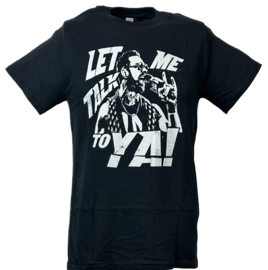 LA Knight Let Me Talk To Ya Black T-shirt by EWS | Extreme Wrestling Shirts