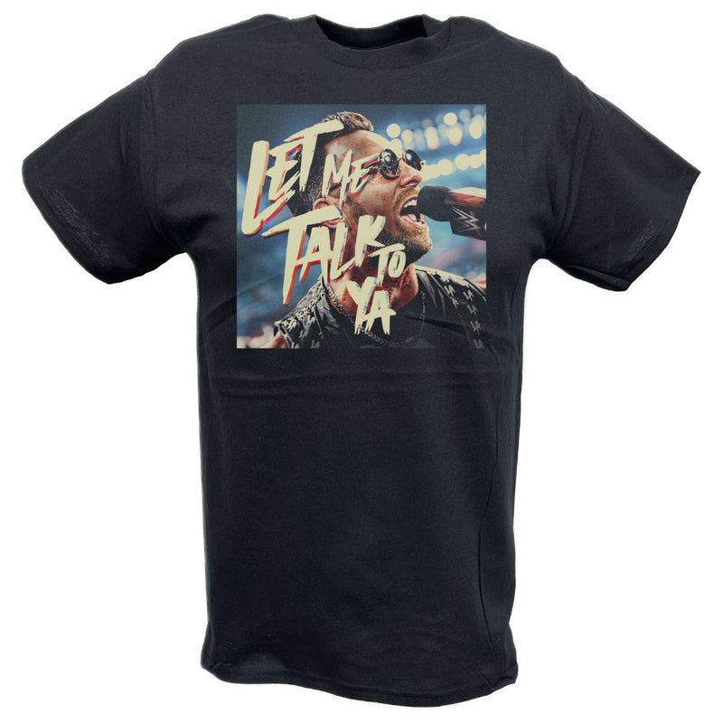 Load image into Gallery viewer, LA Knight Let Me Talk To Ya Poster Print Back T-shirt by EWS | Extreme Wrestling Shirts
