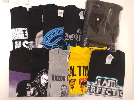 Lot of 10 Men Size Small WWE T-shirts | Cena Orton Undertaker The Rock (S) by EWS | Extreme Wrestling Shirts