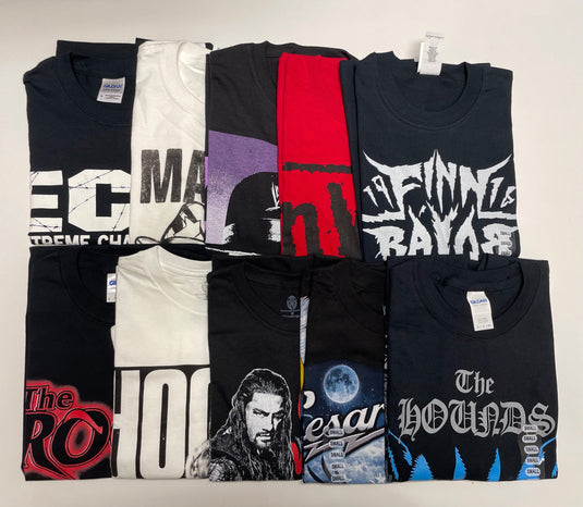 Lot of 10 Men Size Small WWE T-shirts | Cena Orton Undertaker The Rock (S) by EWS | Extreme Wrestling Shirts