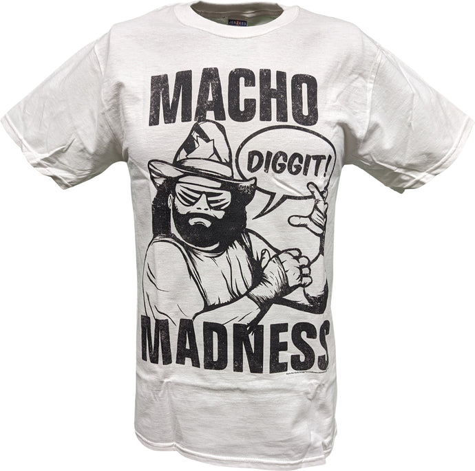 Macho Man Madness Randy Savage Diggit Mens White T-shirt Sports Mem, Cards & Fan Shop > Fan Apparel & Souvenirs > Wrestling by Extreme Wrestling Shirts | Extreme Wrestling Shirts