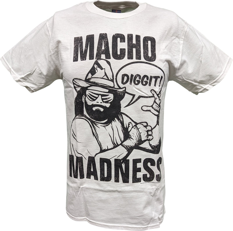 Load image into Gallery viewer, Macho Man Madness Randy Savage Diggit Mens White T-shirt Sports Mem, Cards &amp; Fan Shop &gt; Fan Apparel &amp; Souvenirs &gt; Wrestling by Extreme Wrestling Shirts | Extreme Wrestling Shirts
