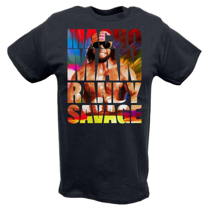 Load image into Gallery viewer, Macho Man Randy Savage Allover Mens Black T-shirt Sports Mem, Cards &amp; Fan Shop &gt; Fan Apparel &amp; Souvenirs &gt; Wrestling by EWS | Extreme Wrestling Shirts
