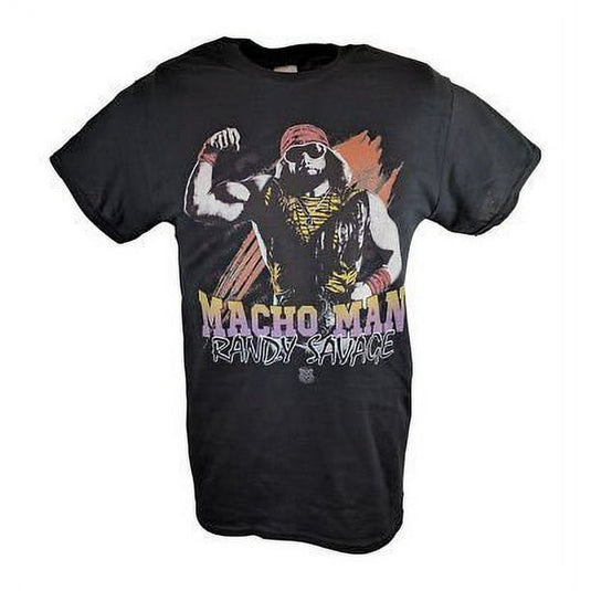 Macho Man Randy Savage Bicep Pose WWE Mens Black T-shirt Sports Mem, Cards & Fan Shop > Fan Apparel & Souvenirs > Wrestling by EWS | Extreme Wrestling Shirts