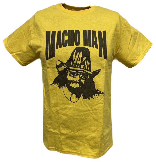 Macho Man Randy Savage Big Yellow Hat T-shirt Single Sided Print Sports Mem, Cards & Fan Shop > Fan Apparel & Souvenirs > Wrestling by Freeze | Extreme Wrestling Shirts