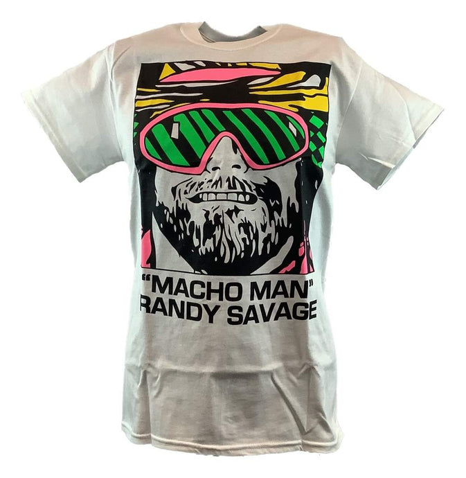 Macho Man Randy Savage Cartoon Mens White T-shirt Sports Mem, Cards & Fan Shop > Fan Apparel & Souvenirs > Wrestling by Hybrid Tees | Extreme Wrestling Shirts