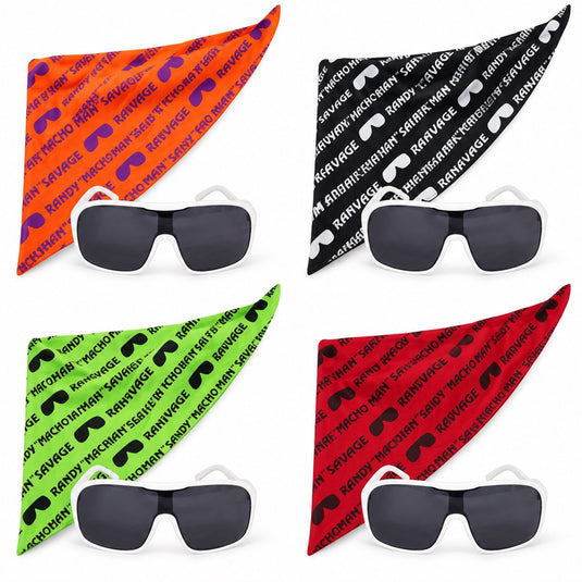 Macho Man Randy Savage Colored Costume Glasses Bandana Sports Mem, Cards & Fan Shop > Fan Apparel & Souvenirs > Wrestling by Macho Man | Extreme Wrestling Shirts