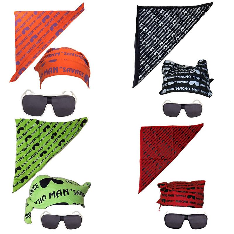 Load image into Gallery viewer, Macho Man Randy Savage Colored Costume Glasses Bandana Sports Mem, Cards &amp; Fan Shop &gt; Fan Apparel &amp; Souvenirs &gt; Wrestling by Macho Man | Extreme Wrestling Shirts
