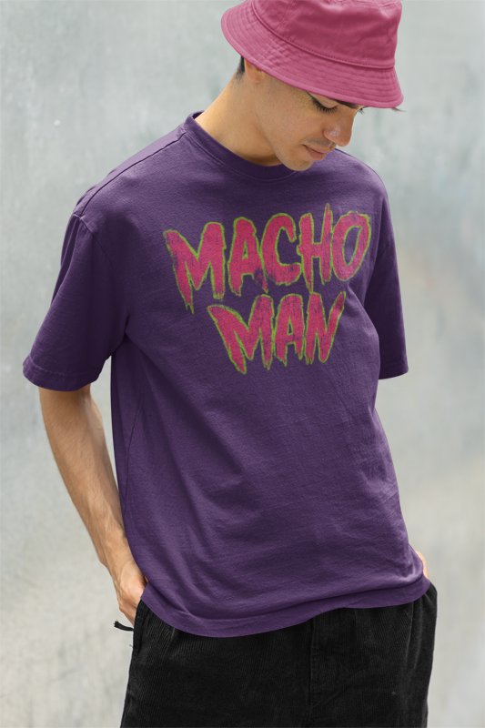 Load image into Gallery viewer, Macho Man Randy Savage Distressed Logo T-shirt by EWS | Extreme Wrestling Shirts
