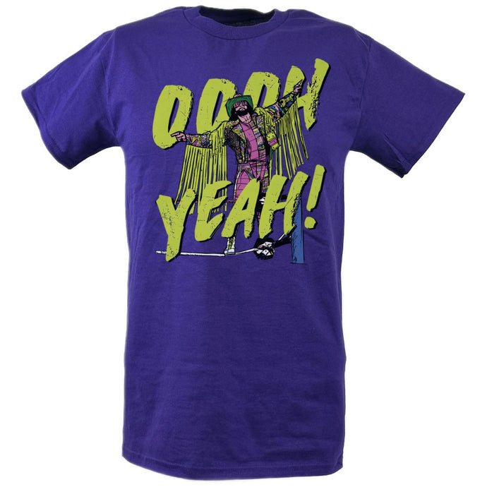 Macho Man Randy Savage Green Oooh Yeah T-shirt by EWS | Extreme Wrestling Shirts