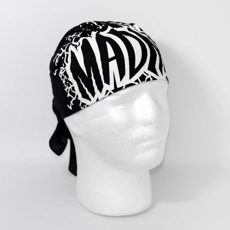 Load image into Gallery viewer, Macho Man Randy Savage Madness Bandana White Sunglasses Costume (Black Bandana, White Glasses) Sports Mem, Cards &amp; Fan Shop &gt; Fan Apparel &amp; Souvenirs &gt; Wrestling by Extreme Wrestling Shirts | Extreme Wrestling Shirts
