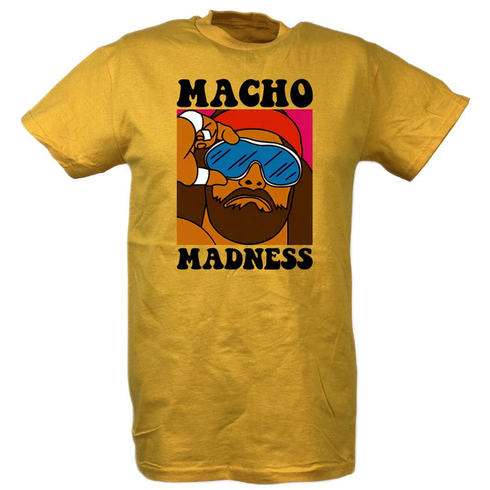 Macho Man Randy Savage Madness Yellow Mens T-shirt Sports Mem, Cards & Fan Shop > Fan Apparel & Souvenirs > Wrestling by EWS | Extreme Wrestling Shirts