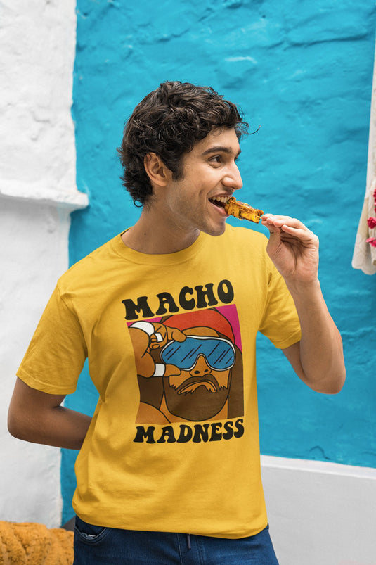 Macho Man Randy Savage Madness Yellow Mens T-shirt Sports Mem, Cards & Fan Shop > Fan Apparel & Souvenirs > Wrestling by EWS | Extreme Wrestling Shirts