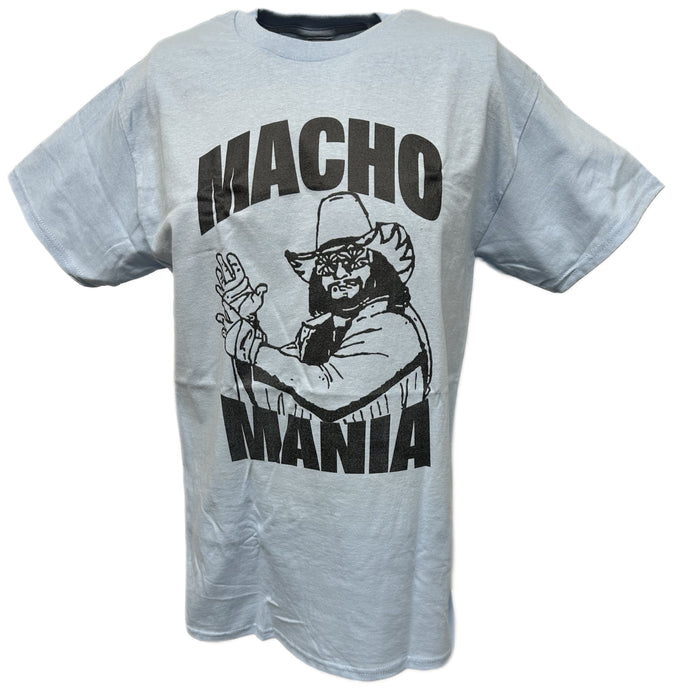 Macho Man Randy Savage Mania Mens Blue T-shirt Sports Mem, Cards & Fan Shop > Fan Apparel & Souvenirs > Wrestling by Extreme Wrestling Shirts | Extreme Wrestling Shirts