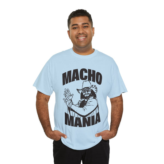 Macho Man Randy Savage Mania Mens Blue T-shirt Sports Mem, Cards & Fan Shop > Fan Apparel & Souvenirs > Wrestling by Extreme Wrestling Shirts | Extreme Wrestling Shirts